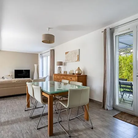 Bright Pearl With Garden Near The Sea